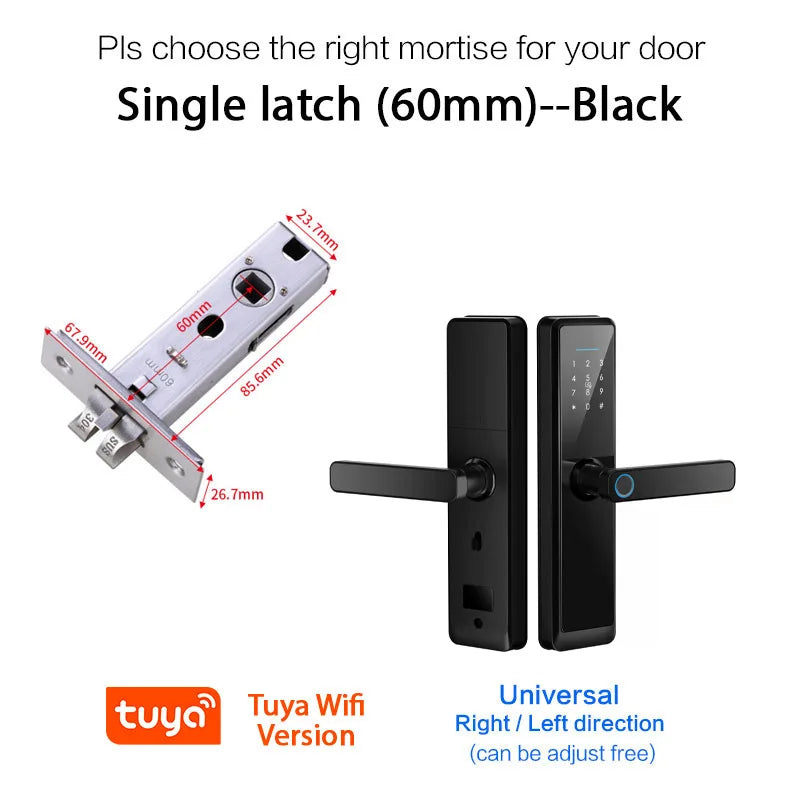 Cerradura anti agua con huella Outdoor Tuya Smart WiFi Cerradura Inteligente -  Keyless Security Fingerprint Digital Lock For Apartments