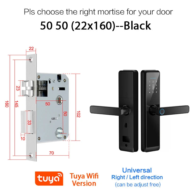 Cerradura anti agua con huella Outdoor Tuya Smart WiFi Cerradura Inteligente -  Keyless Security Fingerprint Digital Lock For Apartments