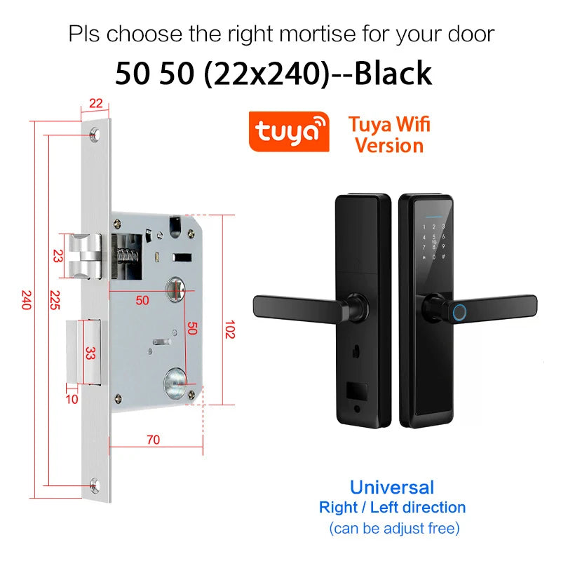 Cerradura anti agua con huella Outdoor Tuya Smart WiFi Cerradura Inteligente -  Keyless Security Fingerprint Digital Lock For Apartments