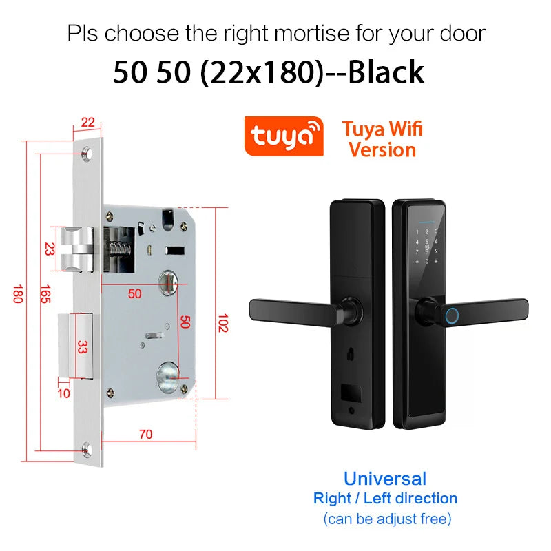 Cerradura anti agua con huella Outdoor Tuya Smart WiFi Cerradura Inteligente -  Keyless Security Fingerprint Digital Lock For Apartments