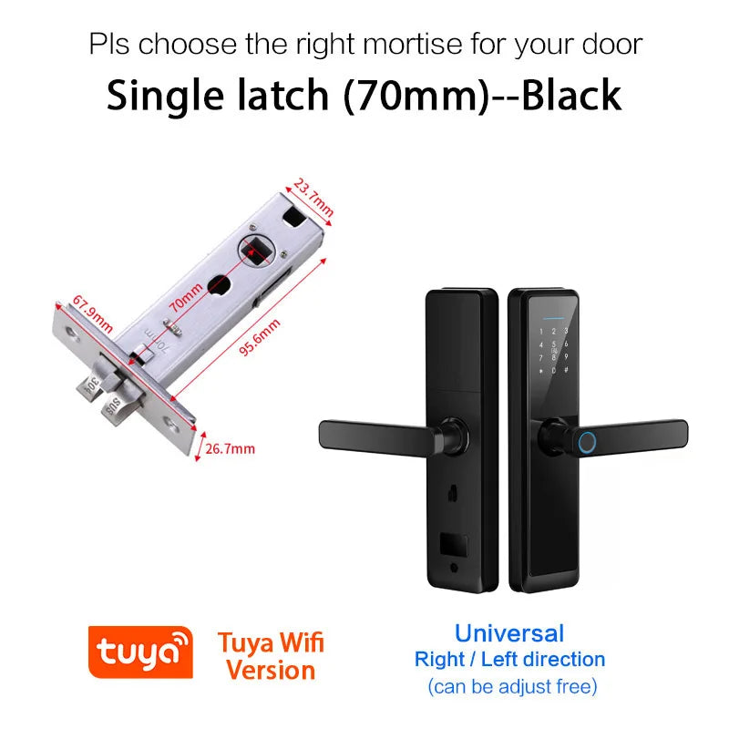 Cerradura anti agua con huella Outdoor Tuya Smart WiFi Cerradura Inteligente -  Keyless Security Fingerprint Digital Lock For Apartments