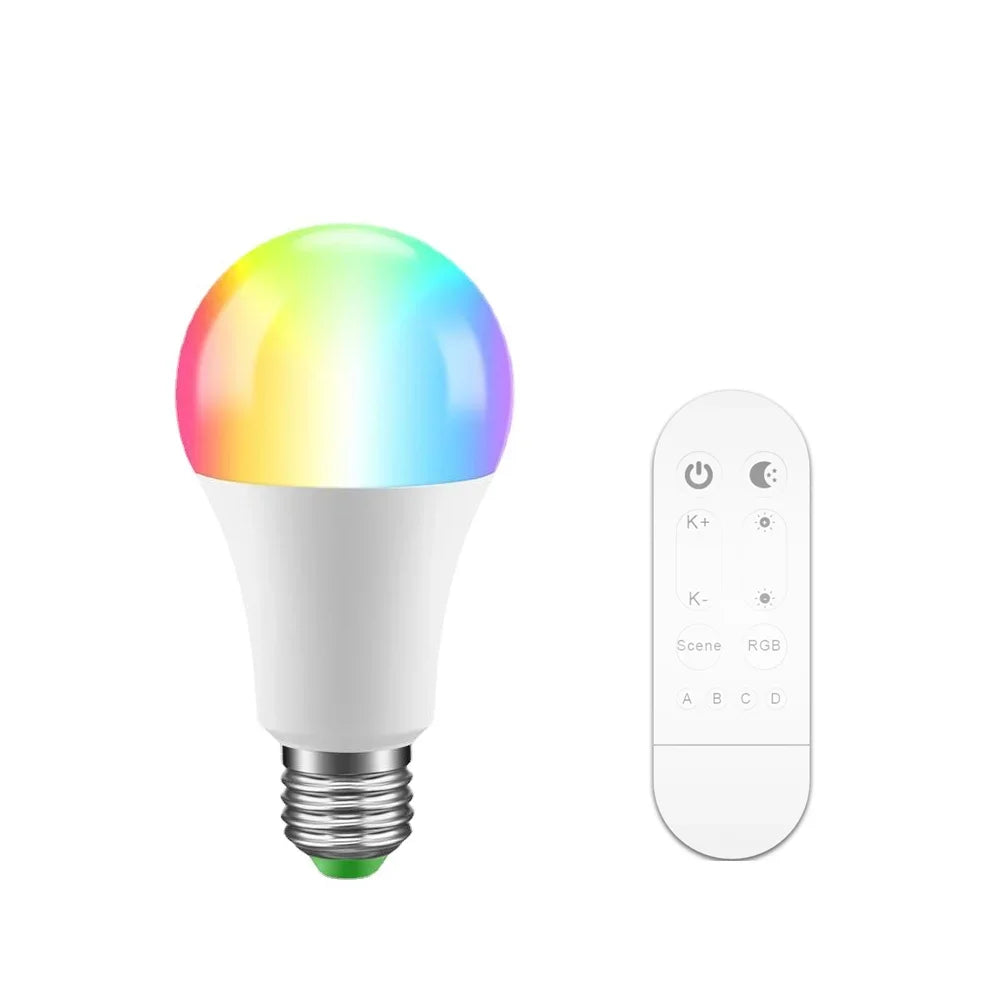 Ampolleta WiFi Smart E27 LED  RGB  15W Smart Life APP Voice Remote Control With Alexa Google Home