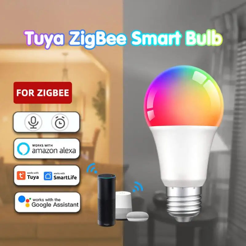 Ampolleta smart E27 RGB Xiaomi 18/15/12/9W  para Tuya Zigbee Alexa Google Home