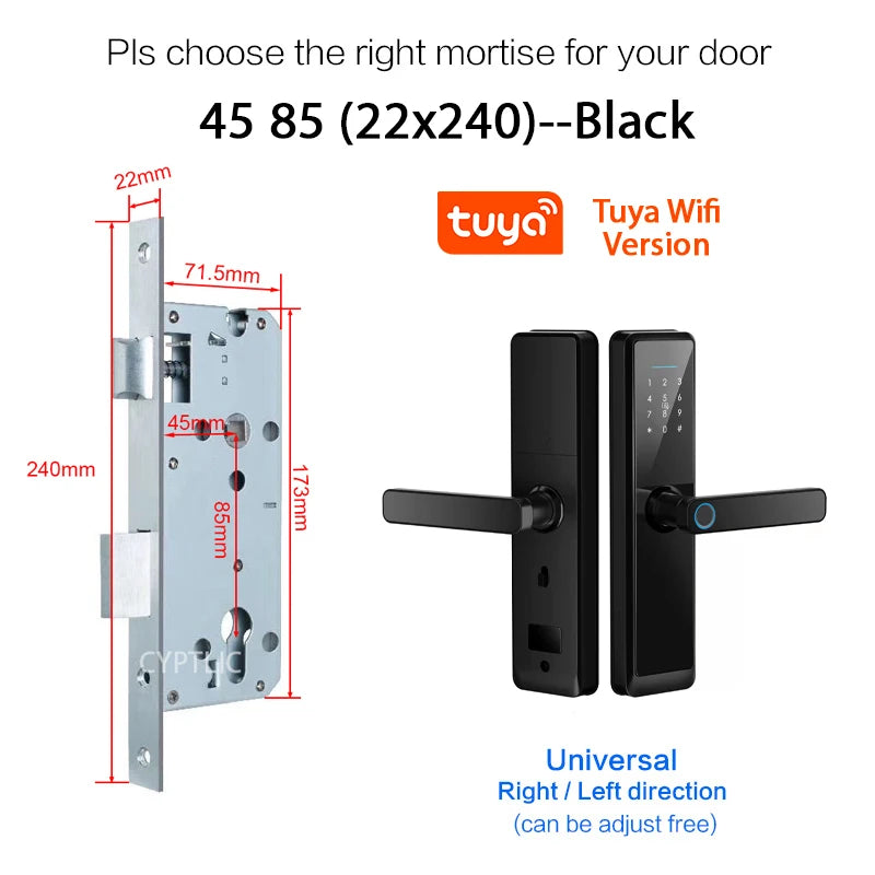 Cerradura anti agua con huella Outdoor Tuya Smart WiFi Cerradura Inteligente -  Keyless Security Fingerprint Digital Lock For Apartments