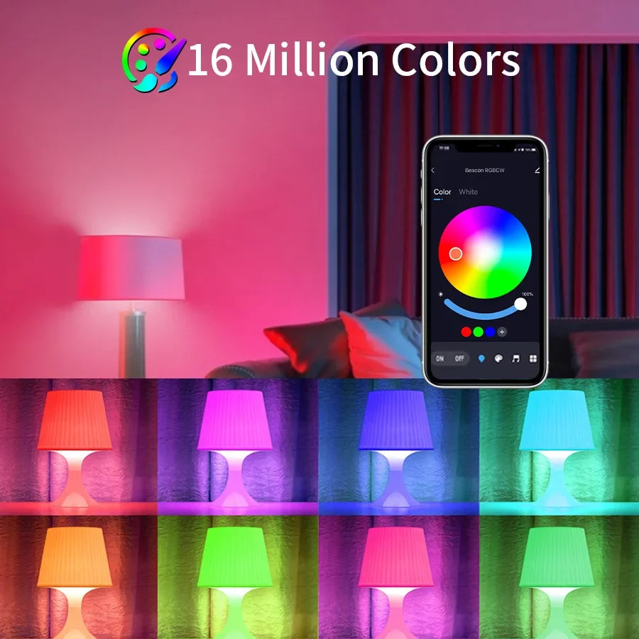 Ampolleta WiFi Smart E27 LED  RGB  15W Smart Life APP Voice Remote Control With Alexa Google Home