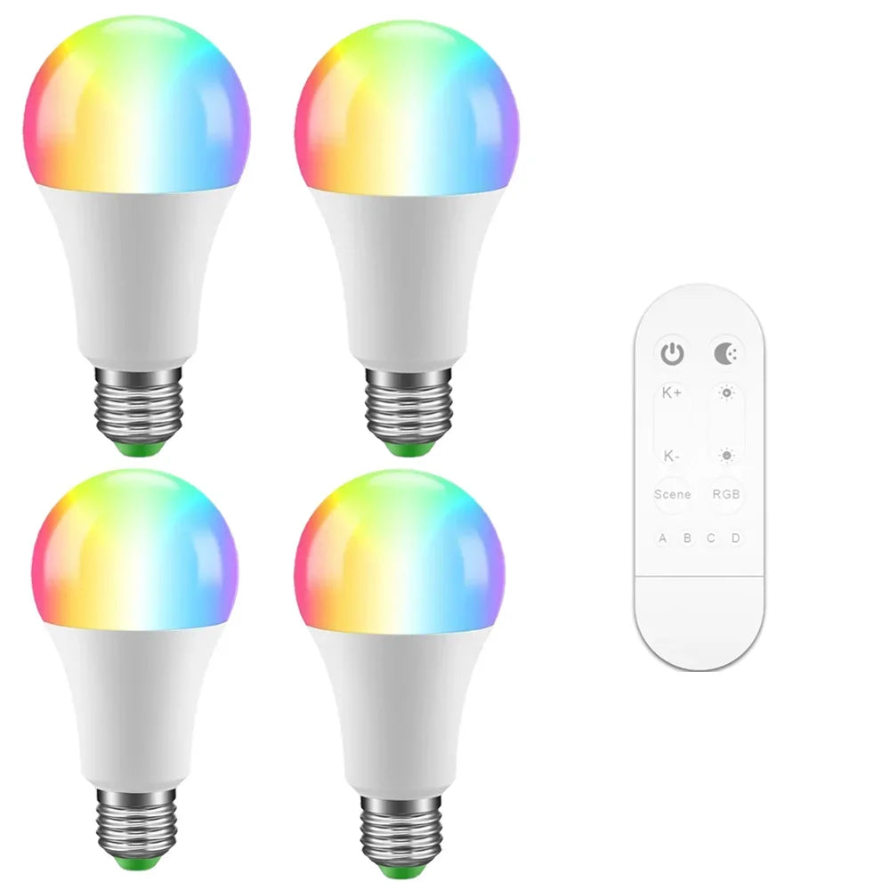 Ampolleta WiFi Smart E27 LED  RGB  15W Smart Life APP Voice Remote Control With Alexa Google Home