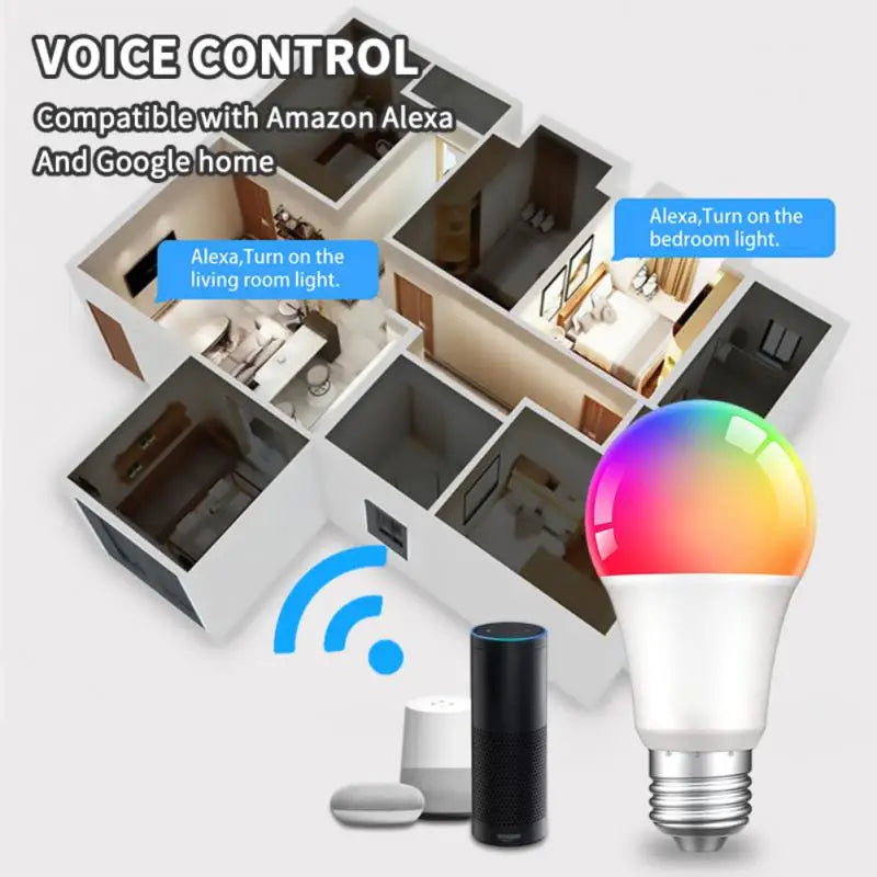 Ampolleta smart E27 RGB Xiaomi 18/15/12/9W  para Tuya Zigbee Alexa Google Home