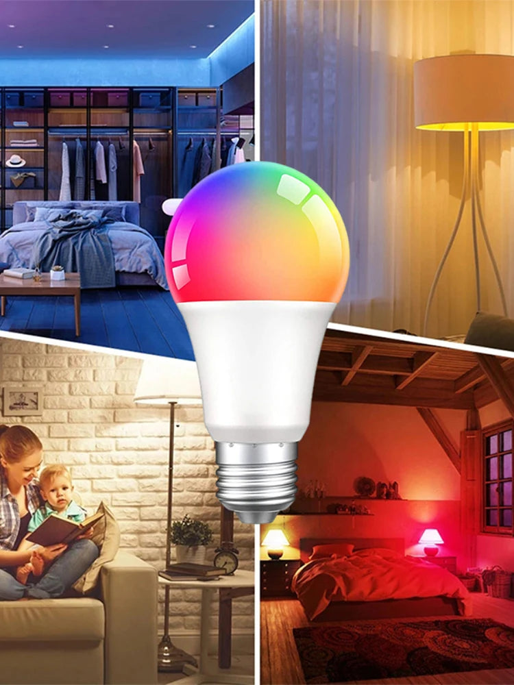 Ampolleta smart E27 RGB Xiaomi 18/15/12/9W  para Tuya Zigbee Alexa Google Home